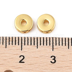 Perles de placage en laiton avec zircone cubique de micro pave&nbsp;KK-F879-15G
