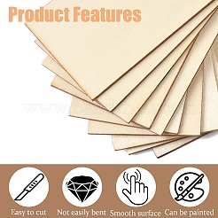 20 Stück 2 Stile Holzplatten&nbsp;DIY-YW0010-84