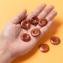 Boutons en bois avec 4 trou&nbsp;X-WOOD-S040-38-1
