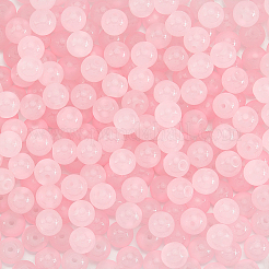 3 brin de perles rondes en verre imitation jade&nbsp;DGLA-PA0001-01B