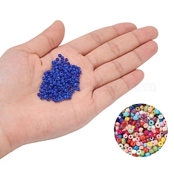 Bricolage 20 couleurs perles de rocaille en verre kits de bracelets extensibles pour la journée des enfants&nbsp;DIY-YW0001-89