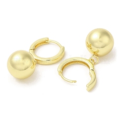 Rastrelliere a cerchio pendenti con sfera rotonda in ottone placcato a cremagliera&nbsp;EJEW-K249-01G