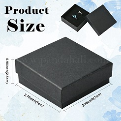 12 pz scatole ad anello quadrate in cartone&nbsp;CON-YW0001-67