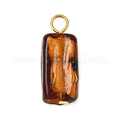 Ciondoli murano con sabbia oro fatto a mano&nbsp;PALLOY-JF04370-02