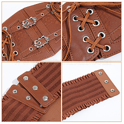 La boucle en polyester et alliage PU desserre les ceintures à chaîne&nbsp;AJEW-WH20060-19A