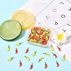 80pcs 2 colgantes de esmalte de aleación de colores&nbsp;FIND-SC0016-98