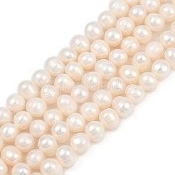 Brins de perles de culture d'eau douce naturelles&nbsp;PEAR-I007-07X-12A