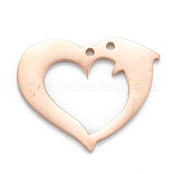 Pendentifs en acier inoxydable 304 avec placage ionique (IP)&nbsp;LS-STAS-P280-17RG