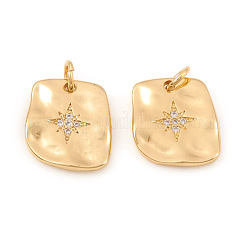 Colgante micropavé cubic zirconia de latón&nbsp;KK-I672-47G
