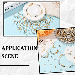 1200 pièces 6 styles perles d'espacement en plastique ccb&nbsp;CCB-PA0001-09
