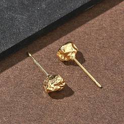 Nuggets Messing Ohrstecker&nbsp;EJEW-F403-01G