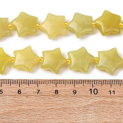 Natürliche Zitronen Jade Perlen Stränge&nbsp;G-K359-E17