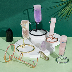 8 Stück 8 Stile Eisenkristall-Zepter-Ausstellungsstände&nbsp;ODIS-NB0001-52