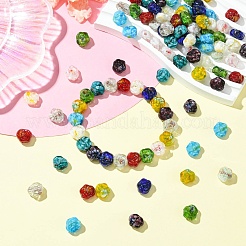 100pcs 10 Farben handgemachte Bunte Malerei-Perlen&nbsp;LAMP-CJ0002-36