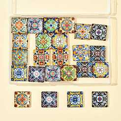 1 sacchetto di cabochon di vetro&nbsp;GGLA-FS0001-20B