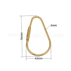 Messingschraube Karabiner Schloss Charms&nbsp;KK-ZX025-66C