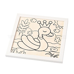Ensembles d'art de peinture de pulpe de modèle de cygne de bricolage&nbsp;DIY-G033-04B