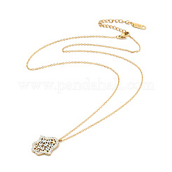 Kristallstrass-Hamsa-Hand mit bösem Blick-Anhänger-Halskette mit Emaille&nbsp;LS-NJEW-P229-13G