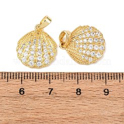 Pendentifs en laiton zircon cubique transparent&nbsp;KK-G543-09G-02
