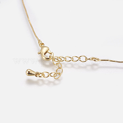 Collane ciondolo in ottone&nbsp;NJEW-I105-02G