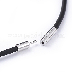 Cordon de collier en caoutchouc avec les accessoires en laiton&nbsp;X-NFS160-1
