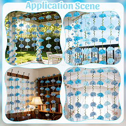 108 Stück 3 Farben DIY-Dekorationspapierblumenkugel für Partys&nbsp;AJEW-WR0003-55B