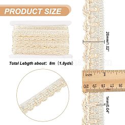 8 m de ruban de coupe-lacet de rideau en polyester&nbsp;DIY-NB0008-30E