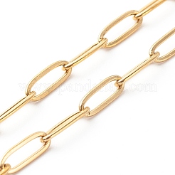 Collier avec chaînes en trombones en acier inoxydable 304&nbsp;NJEW-JN03593-01