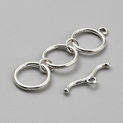 Stile tibetano catenacci in lega di zinco a ginocchiera&nbsp;TIBE-WH0004-17AS