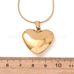 Colliers pendentifs en forme de cœur en acier inoxydable 304 pour la Saint-Valentin (femme)&nbsp;SA-CBA364C-03G