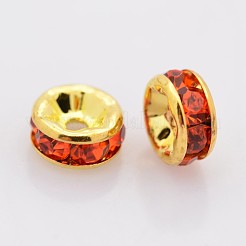 Perline distanziatori strass in ottone&nbsp;RB-A014-Z8mm-20G