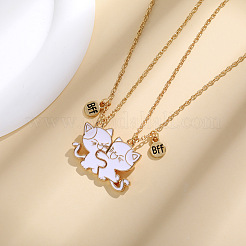 Colliers à pendentif en alliage avec émail&nbsp;PW-WG800FB-01