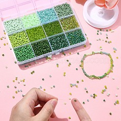 DIY-Sets zur Schmuckherstellung von Armbändern aus runden Glasperlen&nbsp;DIY-YW0010-35
