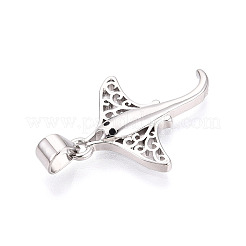 Colgante micropavé cubic zirconia de latón&nbsp;KK-T080-09P