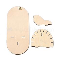 Petit présentoir en cristal mural en bois&nbsp;LS-AJEW-L090-A13