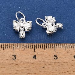 925 lazo de plata de ley con dijes de flores&nbsp;STER-P071-10S