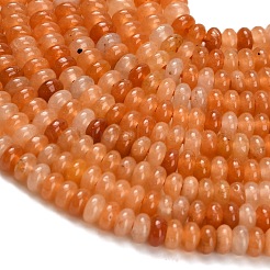 Chapelets de perles en aventurine rouge naturelle&nbsp;G-Z110-B22-2x4mm