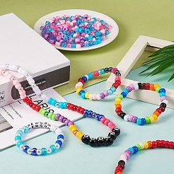 1200 Stück 2 Stil 3 Farben undurchsichtige und transparente europäische Acrylperlen&nbsp;OACR-SZ0001-27