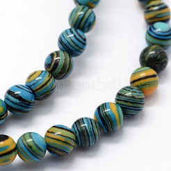 Perline malachite fili sintetici&nbsp;X-G-I199-32-8mm-E
