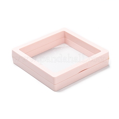 Caja de exhibición de la joyería de la suspensión de la película delgada transparente cuadrada del pe&nbsp;LS-CON-D009-01A-04
