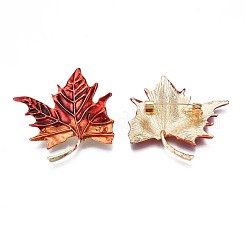 Pin aus Ahornblatt-Emaille&nbsp;JEWB-N007-072