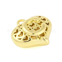 Hohle Messinganhänger zum Valentinstag&nbsp;KK-M289-03C-G