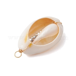 6 Stück 6 Stile Anhänger aus natürlicher Kauri-Muschel und Glasperlen&nbsp;PALLOY-JF02759-06