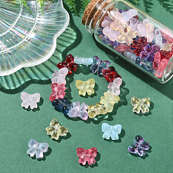 100 Stück 10 Farben transparente Sprühfarbe Glasperlen&nbsp;GLAA-CJ0002-73