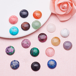 18 Arten natürlicher und synthetischer Edelstein-Cabochons&nbsp;G-PH0034-24