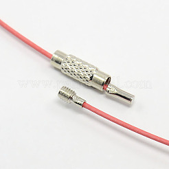 Collier avec cordon en fil d'acier inoxydable 201&nbsp;TWIR-SW001-3