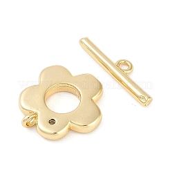 Cierres de palanca de microcircuito de latón cubic zirconia transparente&nbsp;KK-K391-19G