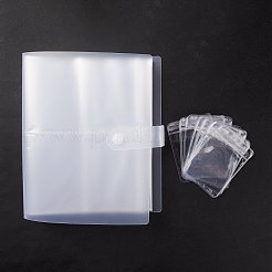 Transparente Aufbewahrungsbücher für Schmuckorganisatoren&nbsp;AJEW-K033-02