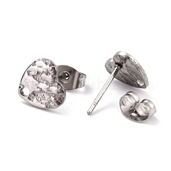 Boucles d'oreilles à tige en acier inoxydable 304 anti-ternissement&nbsp;STAS-I183-05A-P