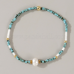Elastische Armbänder aus Imitationsperlen und Glasperlen für Damen&nbsp;ZU0307